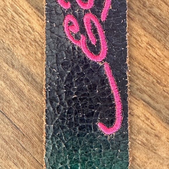 Ed Hardy Black Belt with Colorful Graphics Vintage - Picture 4 of 16